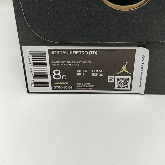 Nike Air Jordan Retro XI 11 TD 25th Anniversary - Picture 2 of 8